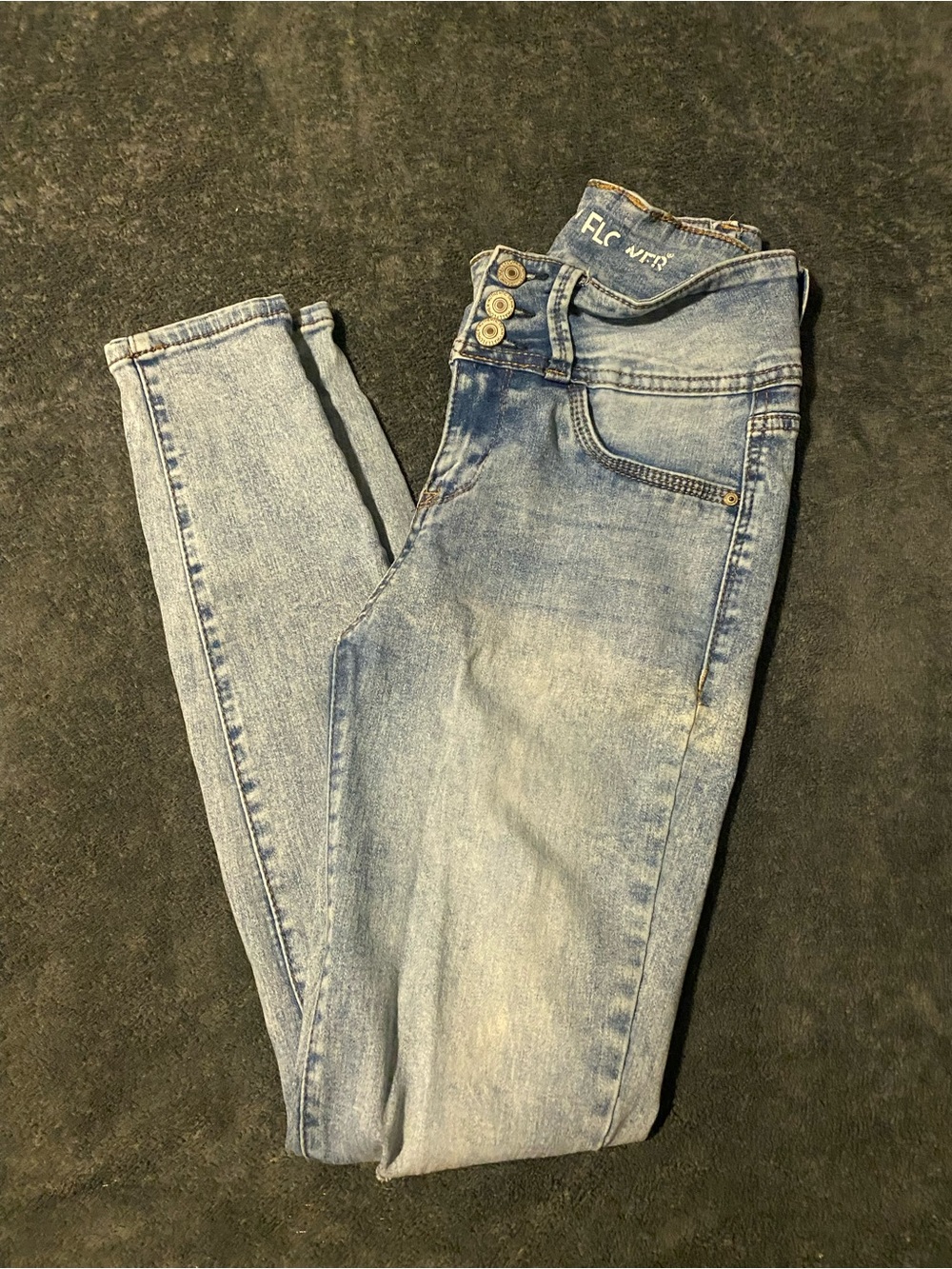 Wallflower Light Blue High-Rise Skinny Jeans